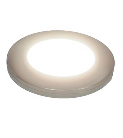 Under wall unit round light